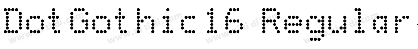 DotGothic16 Regular字体转换